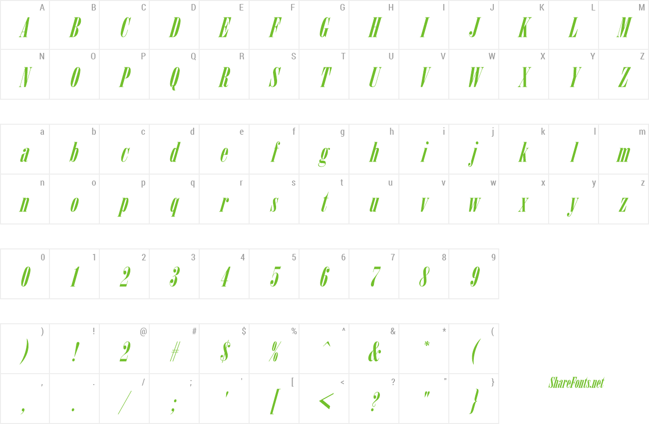 Font ArsisDReg preview